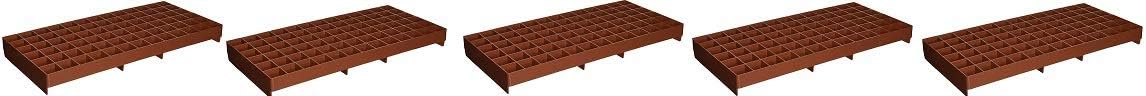 Grodan RW205002 GL56707445 GRO-Smart Tray, 78-Cell, Terracotta (5)