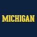 UGP Campus Apparel YC01 - Michigan Wolverines Basic Block Creeper - Newborn - Navy