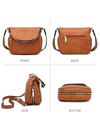 Bolso bandolera ligero para mujer, de piel vegana