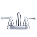 Dura Faucet DF-PL620L-CP RV Designer Two Handle Arc Spout Bathroom Faucet (Chrome)