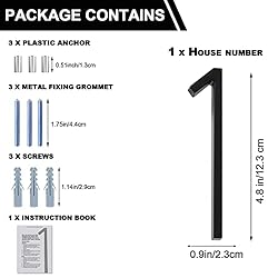Ajmyonsp 5Inch House Numbers for Outside - Zinc