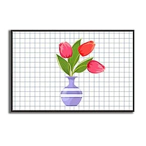 Framed Canvas Wall Art for Living Room, Bedroom Vase Canvas Prints for Modern Home Decoration Ready to Hang - 16"x24" inches