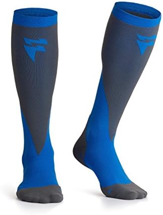 Bcurb Compression Graduated 10-20 mmHg Socks (3 Pair) Support Recovery Stockings Aid Blood Circulation Relieves Feet Foot Calf Ankle Pain and Aches (Black, White & Beige,"XX-Large")