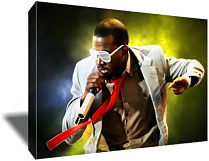 KANYE WEST Canvas Painting Poster Artwork on CANVAS ART print (24x36 inches)