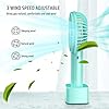 JUMKEET-Mini-Handheld-Portable-Fan-Desk-Fan-USB-Rechargeable-Battery-2600-mAh-Personal-Fan-with-Base-Table-Fan-Cooling-Electric-Sport-Fan-3-Speeds-for-Home-Travel-Office-Room-Outdoor-School-Blue Jumkeet Mini Handheld Portable Fan Desk Fan USB Rechargeable Battery 2600 mAh, Personal Fan with Base, Table Fan Cooling…