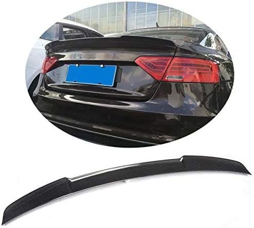 に適合アウディa5 S5 12 17カーボンファイバーcfリアトランクルーフスポイラーテールウィング