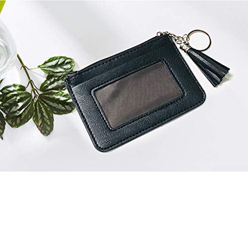 Women Tassel Wallet Clutch Purse, Cute Shape Neck Bag Wave Card Holder Wallet Coin Purse with Key Ring