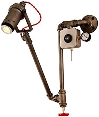 XIAOJIA Retro Loft Industrial Style Creative Folding Individuality Cafe Restaurant Decorative Iron Pipe Wall Lamp