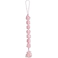 Hanging Ornaments Natural Rose Quartz Ornaments Home Decor Gemstones Reiki Feng Shui Ornament Window Wall Ornament