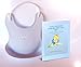 Waterproof Baby Bibs With Food Catcher Pocket, Feeding Made Easy! Blue & White 2-Pack