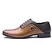 Rainlin Men's Classic Pointed Toe Lace up Dress Oxford Shoes Yellow US 9.5