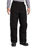 White Sierra Men's Insulated 32-Inch Inseam Snow Pant (Black, Large)