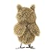 Folkmanis Mini Great Horned Owl Finger Puppet, Brown, White, Black