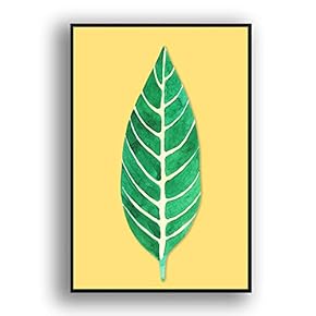 Framed Canvas Wall Art for Living Room, Bedroom Leaves Canvas Prints for Modern Home Decoration Ready to Hang - 16"x24" inches