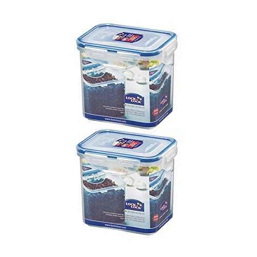(Pack of 2) LOCK & LOCK Rectangle Tall Food Storage Container 28.74-oz / 3.59-cup