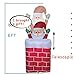 GOOSH 6 Foot Christmas Santa Clause in The Chimney Up and Down Outdoor Yard Decorations