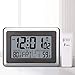 UMEXUS Atomic Wall Desk Clock Large Display with Indoor Outdoor Temperature Date Calendar Digital Alarm Clock Battery Operated for Kitchen Bedroom