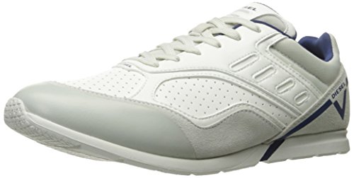 Diesel Men's V-Diction S-gloryy Fashion Sneaker, White/Navy, 11 M US