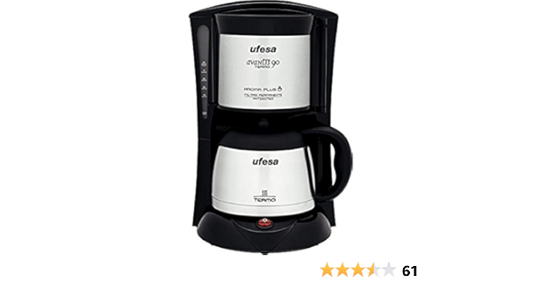 Ufesa CG7236 Avantis Termo - Cafetera de Goteo con Jarra termo para  conservar aroma y temperatura, Visor nivel agua, Desconexión Automática :  Amazon.es: Hogar y cocina