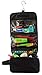 Ensign Peak Hanging Travel Bag with Toiletries Organizer and 360 degree Swivel Hook, Black