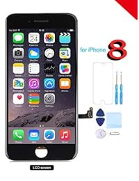 Repuesto de pantalla para iPhone 8 LCD 3D pantalla táctil digitalizador con kit de herramientas de reparación gratis + protector de pantalla gratis 5,5 pulgadas