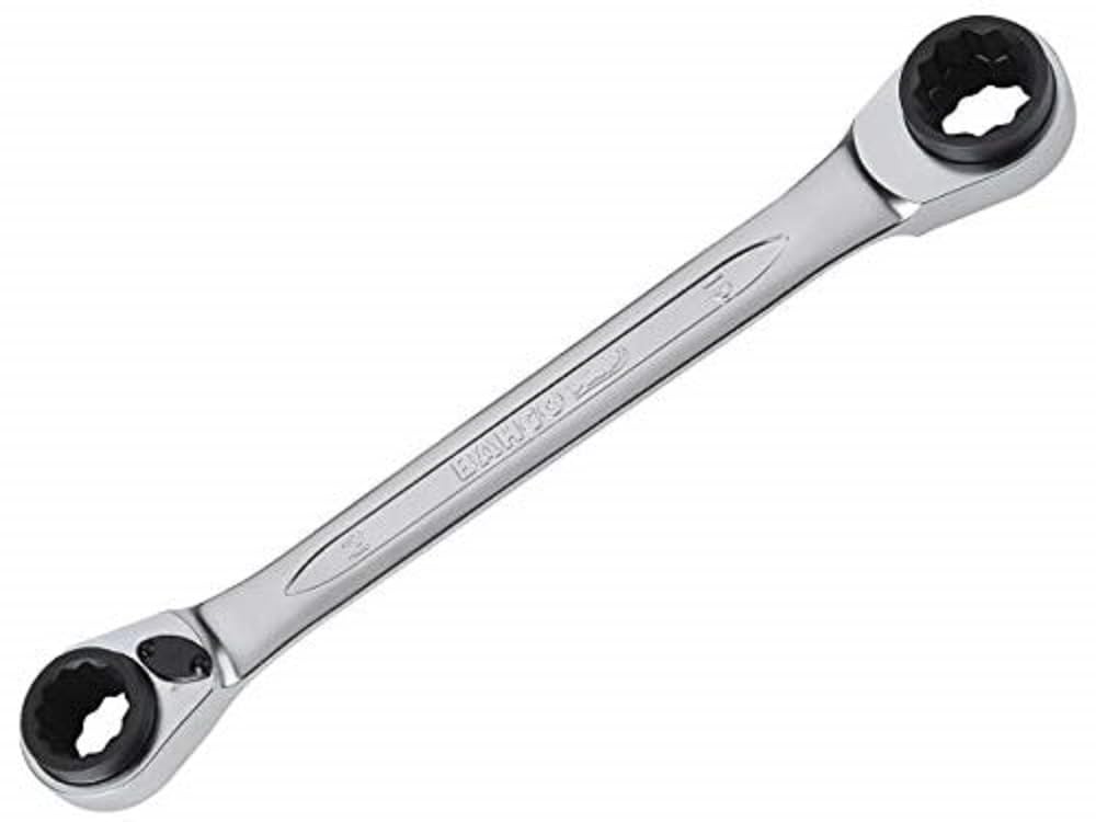 Bahco BHS4RM-16-19 Reversible Ratchet Spanner, 16 mm/17 mm/18 mm/19 mm, 16 x 17 x 18 x 19 mm