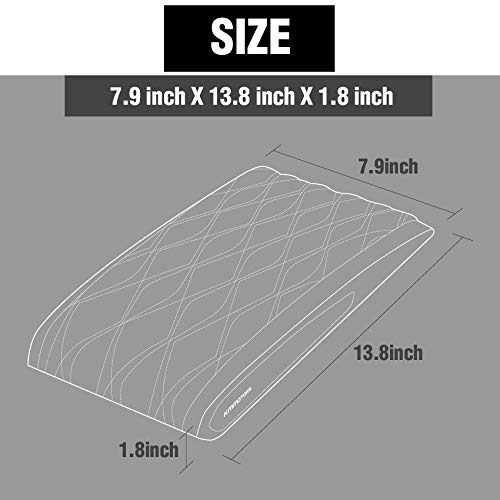 KMMOTORS Quilting Memory Form Officially Licensed Custom Auto Armrest Cushion Center Consoles Rest for Car Motor Auto Vehicle (Suede)