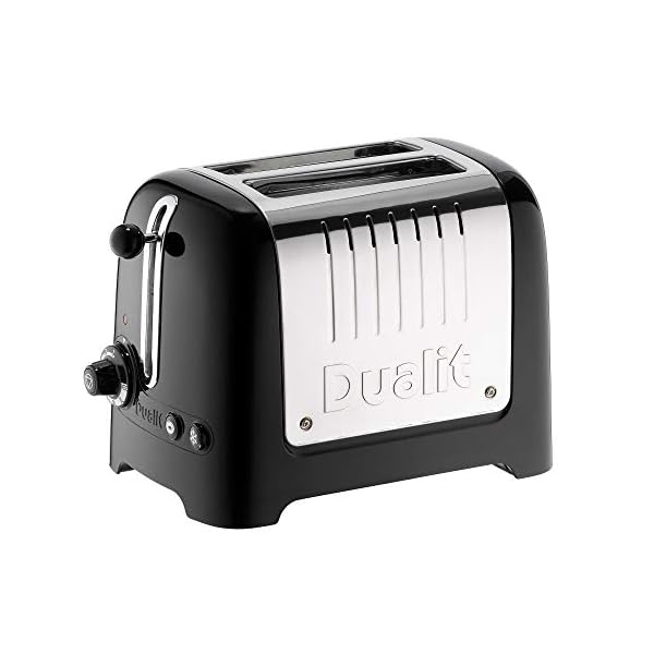 Dualit-2-Slice-Lite-Toaster-11kW-Toasts-60-Slices-an-Hour-Polished-with-High-Gloss-Black-Trim-Bagel-Defrost-Settings-36-mm-Wide-Slots-26205 Dualit 2 Slice Lite Toaster | 1.1kW Toasts 60 Slices an Hour | Polished with High Gloss Black Trim | Bagel & Defrost…
