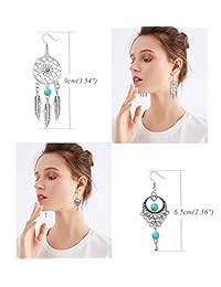 YADOCA 10 Pairs Drop Dangle Earrings for Women Girls Bohemia Statement Fringed Tassel Exaggerated Earrings Set Fashion Jewelry for Women