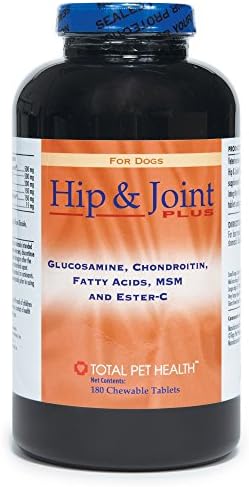 Total Pet Health Hip and Joint Plus Tablet — Enhanced, Veterinarian-Developed Dietary Supplements that Promote Healthy Hip and Joint Function in Dogs, 180-Tablet Bottle