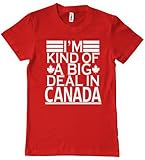 I'm Kind Of A Big Deal In Canada T-Shirt Funny Retro Hockey TEE Humor Kinda