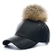 Faux Leather Baseball Cap Outdoor Sports Hats Caps for Women and Men