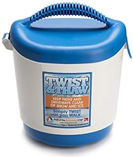 EarlyGrow MPL50072 Twist and Thaw Salt Grit Spreader Snow Ice Winter White Blue