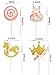 27-Pack Pink and Gold Girl Baby Shower Cupcake Toppers Picks, Glitter Crown Dress Trojan Lollipop Cake Toppers, Girls Birthday Party Favor Decoration Kit