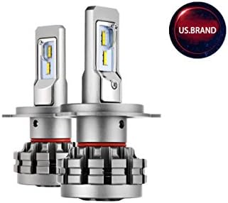 Micoo H4 LED headlight kit-60W 6000K Cool White High Low Beam CREE Blubs HID or Halogen Headlight Replacement-3Yr Warranty.