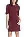 Berydress Women's Short Sleeve with Pockets Seamed Shift Dresses