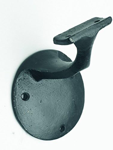 Crown Heritage 3028 Iron Wall Rail Bracket, Satin Black