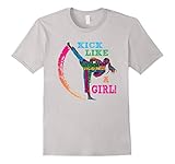 Taekwondo T shirt for women (Kick like a girl)