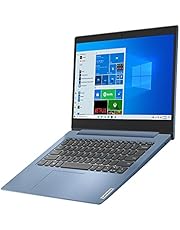 Lenovo IdeaPad 1 14 14.0" Laptop, 14.0" HD (1366 x 768) Display, Intel Celeron N4020 Processor, 4GB DDR4 RAM, 64 GB SSD Storage, Intel UHD Graphics 600, Win 10 in S Mode, 81VU0079US, Ice Blue