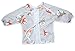 Pikababy Long Sleeved Bib | Easy-Wear & Take-off Bibs with Pocket | Washable Easy-Clean Bibs | Waterproof Baby Bibs | Stain & Odor Resistant Smock | Baby Boy Girl | 6-24 Months (Fox)