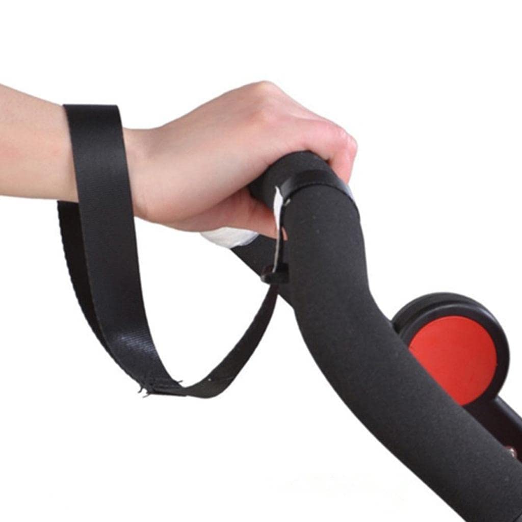zalati Baby Stroller Wrist Harnesses Buggy Stroller Pram Straps Pushchair Belt Hook for Anti-Skid Kids Safety - Black