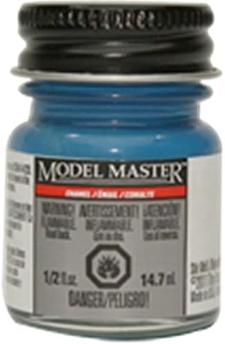 Model Master Testors Ford Engine Light Blue Enamel Paint 0.5 oz Bottle #2726