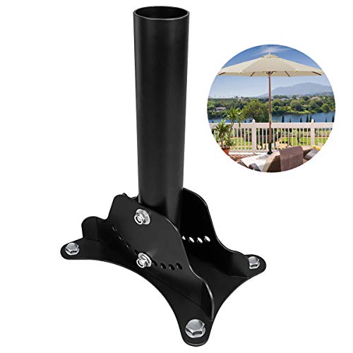 Deck Mount Umbrella Holder, Outdoor Umbrella Base Stand for Decks