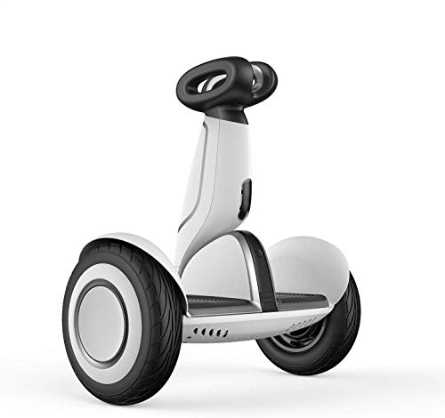 Segway Ninebot S-Plus Smart Self-Balancing Electric Scooter with Intelligent Lighting and Battery System, Remote Control and Auto-Following Mode, White