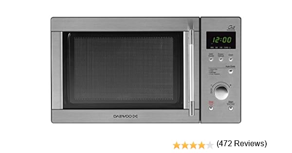 Daewoo KOG-837RS - Microondas, 800 W, 23 litros, con grill, inox ...