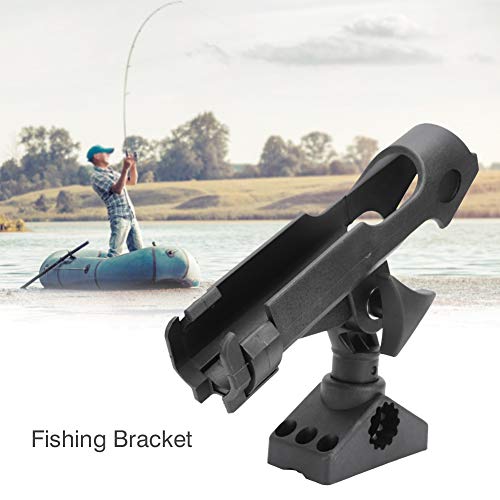 RiToEasysports Angelhalter ABS 360 Grad drehbar Verstellbarer Fischerbootrutenhalter für Kanu-Angelruten-Rutenhalter – Bild 7
