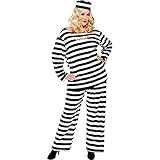 AMSCAN Lady Lawless Prisoner Halloween Costume for Women, Plus Size, with Included Accessories