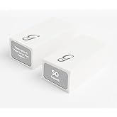 Luxenap 15.8 X 7.9 Inch Linen-Feel Guest Towels, 50 Lettered Hand Towels - Silver Letter 'G', Cursive Font, White Paper Dinner Napkins, airlaid, For Restrooms And Tables - Restaurantware