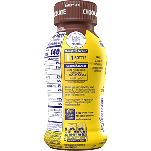 NESQUIK CHOCOLATE LOWFAT MILK, READY TO DRINK