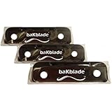 BaKblade 1.0 “Bigmouth” Back Hair &amp; Body Shaver Refill Replacement Cartridges. 4” Extra-Wide Wet or Dry Disposable Razor Blades (3 Razors Included)